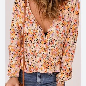 Billabong Multicolor Floral Blouse